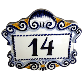 Placa Toponímica - Faiança Placa Toponímica - Faiança