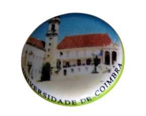 Rolha de cortiça em faiança motivo Universidade de Coimbra