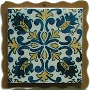 Azulejo com madeira decorado Padrão 20 7.5x7.5 cm