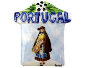 Magnético em faiança decorado motivo Pescadores