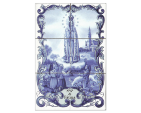 Fotolito magnético Nossa Senhora de Fátima azul