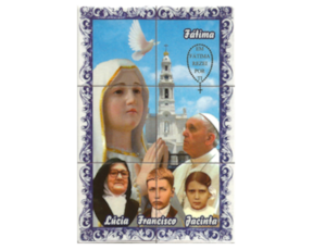 Fotolito magnético Papa Francisco / Pastorinhos de Fátima