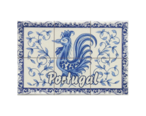 Fotolito magnético motivo galo de Águeda azul
