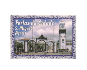 Fotolito magnético motivo portas da cidade São Miguel - Açores