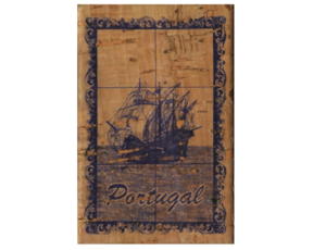 Fotolito magnético em cortiça motivo caravela