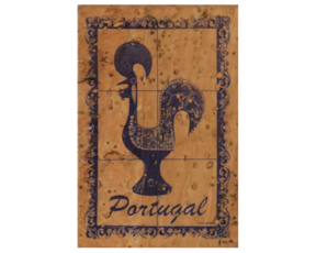 Fotolito magnético em cortiça motivo Galo de Barcelos