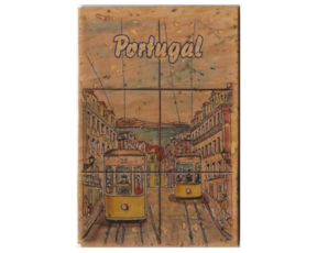 Fotolito magnético em cortiça motivo Portugal
