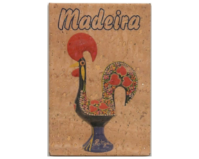 Fotolito magnético em cortiça motivo Galo de Barcelos