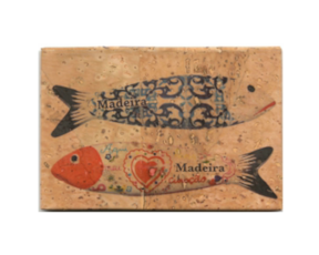 Fotolito magnético em cortiça motivo sardinhas-Madeira