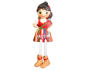 Magnético de resina motivo traje bailinho da Madeira