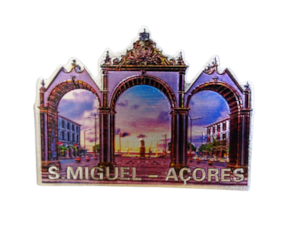 Magnético de borracha (brilhante) motivo Ilha de São Miguel - Açores