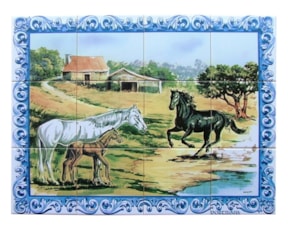 Painel decorado Cavalos