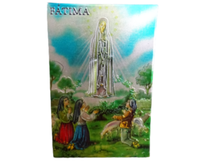 Magnético de borracha (brilhante) motivo Pastorinhos de Fátima