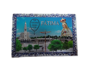 Magnético de borracha (brilhante) motivo Santuário de Fátima 