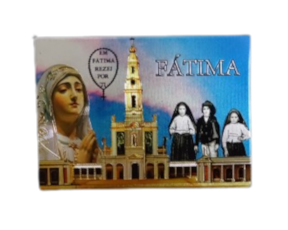 Magnético de borracha (brilhante) motivo Fátima