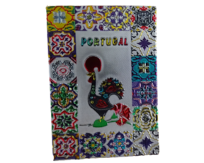 Magnético em borracha (brilhante) motivo galo de Barcelos Portugal