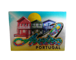 Magnético em borracha (brilhante) motivo Aveiro Portugal