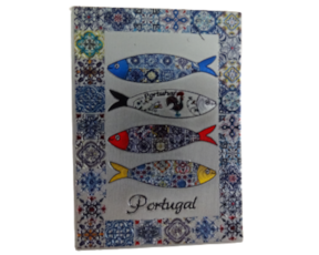 Magnético em borracha (brilhante) motivo Sardinhas Portugal