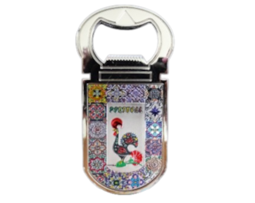 Magnético tira cápsulas (brilhante) motivo galo de Barcelos Portugal