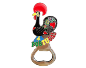 Magnético tira cápsulas (brilhante) motivo galo de Barcelos Portugal