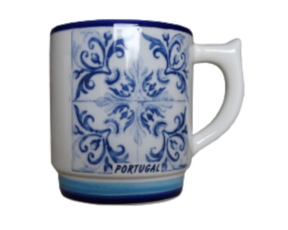 Caneca decorada em faiança padrão 31