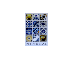 Magnético de papel motivo padrão Portugal