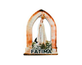 Magnético em resina motivo Nossa Senhora de Fátima