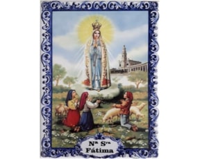 Azulejo decorado Nossa Senhora de Fátima