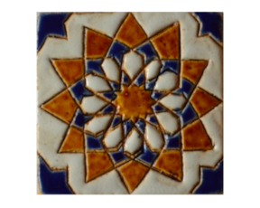 Azulejo mourisco-grés 7,5x7,5 cm