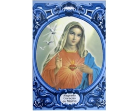 Azulejo decorado Sagrado Coração de Maria