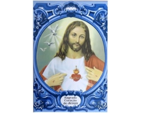 Azulejo decorado Sagrado Coração de Jesus