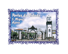Postal ilustrado motivo Portas da Cidade-São Miguel