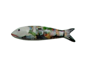 sardinha magnética em faiança decorada motivo Alfama