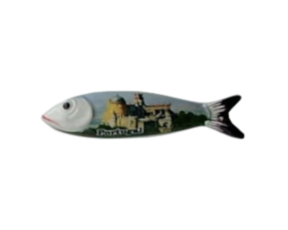 sardinha magnética em faiança decorada motivo Sintra