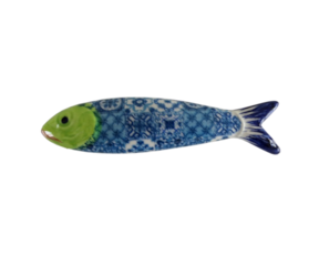 Sardinha magnética em faiança decorada padrão 51