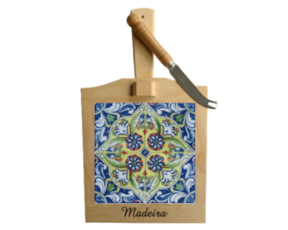 Tábua de queijo padrão azul 80 15x15 cm