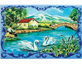 Azulejo decorado Cisnes 