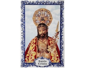 Azulejo decorado Santo Cristo