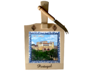 Tábua de queijo castelo de Leiria 15x15 cm
