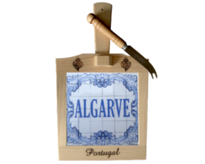 Tábua de queijo motivo Algarve 15x15 cm