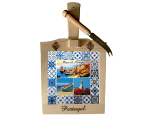 Tábua de queijo motivo Algarve 15x15 cm