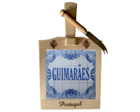 Tábua de queijo motivo Guimarães 15x15 cm