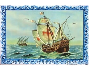 Azulejo decorado Caravela 20x30 cm