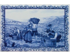 Azulejo decorado Vindima Azul 20X30 cm