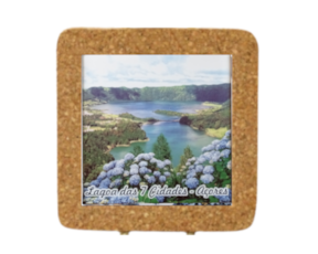 Azulejo decorado 15x15 cm motivo lagoa das 7 cidades
