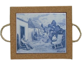 Azulejo com cortiça (com corda) decorado Vimes 15x20cm