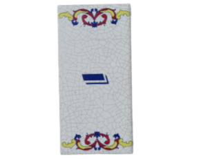 Azulejo decorado 5X10 cm com Hífen
