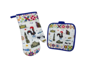 Conjunto de pegas de cozinha Galo de Barcelos