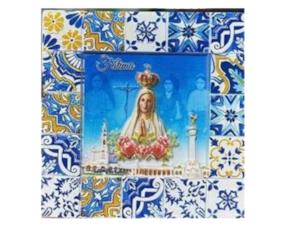 Magnético em resina motivo Nossa Senhora de Fátima