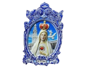 Magnético em resina motivo Nossa Senhora de Fátima